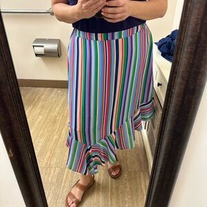 Colorful Striped Skirt